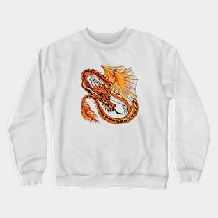 Dragon Sketch Color Crewneck Sweatshirt